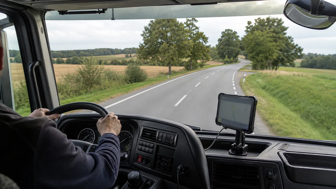 Agrartransport-Lkw an einer landwirtschaftlichen Ladestelle